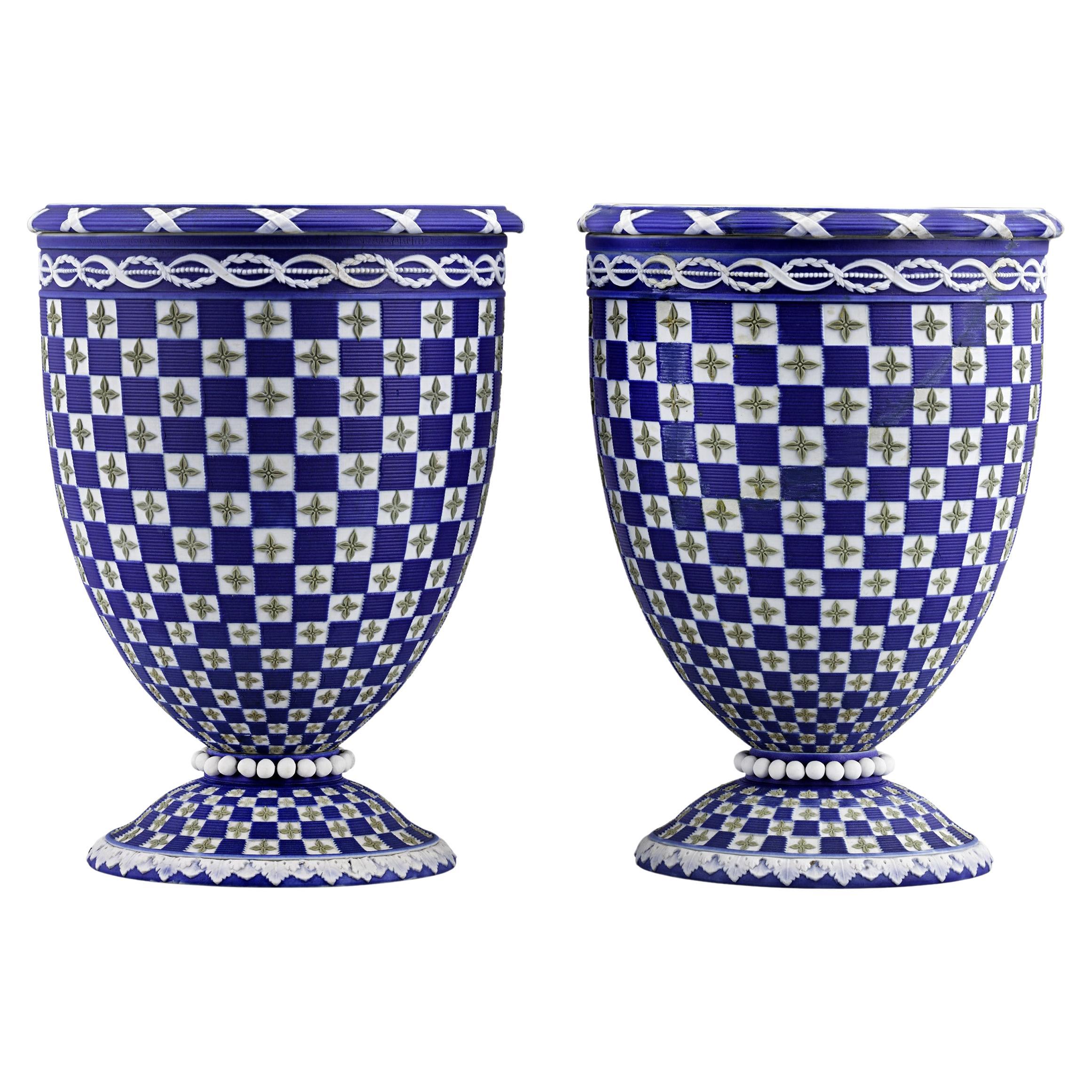 Wedgwood Tricolor Diceware Zweig Töpfe im Angebot