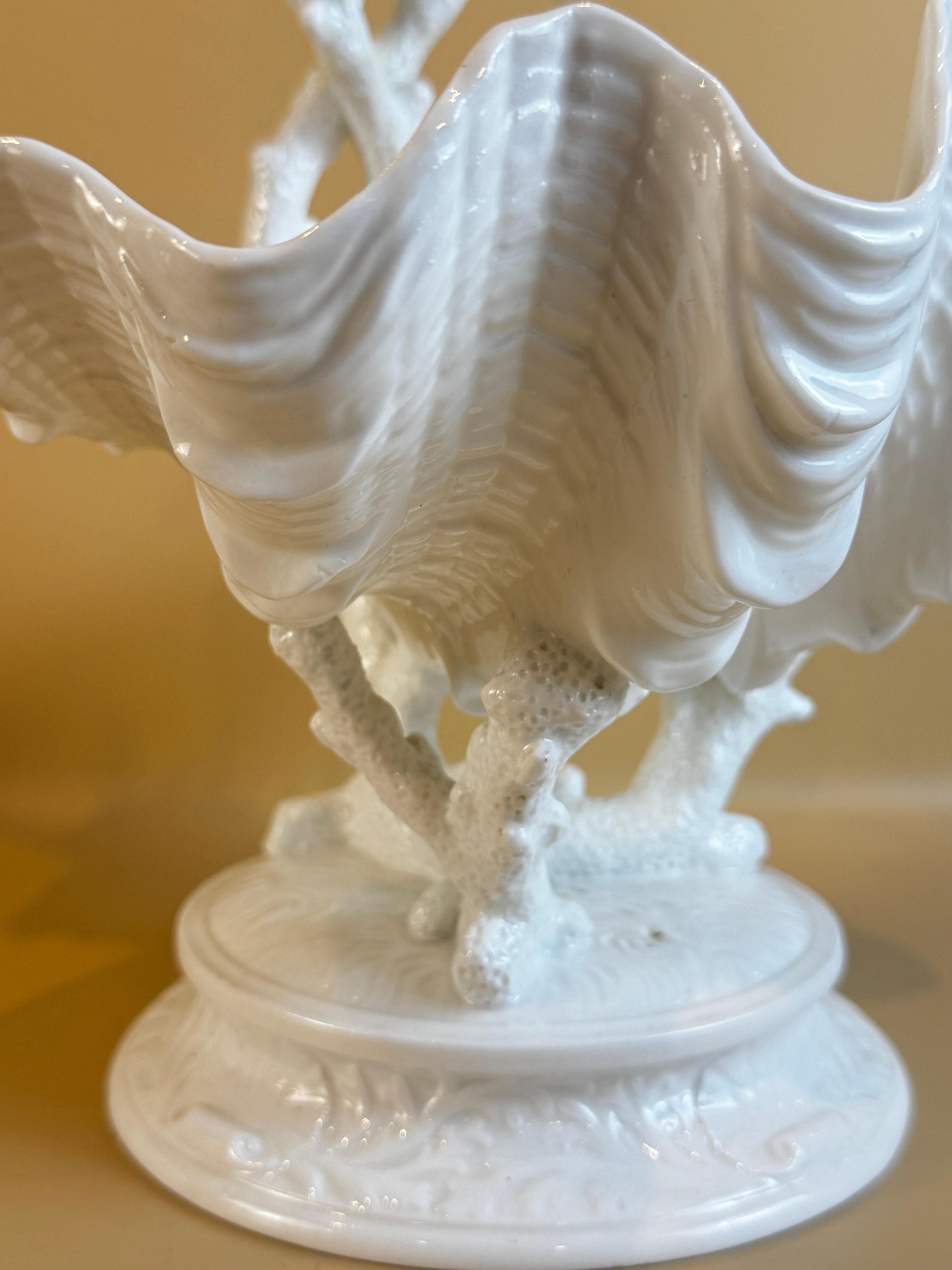 Wedgwood Two Tier Shell & Coral Centerpiece, Early 20th Century For Sale 7