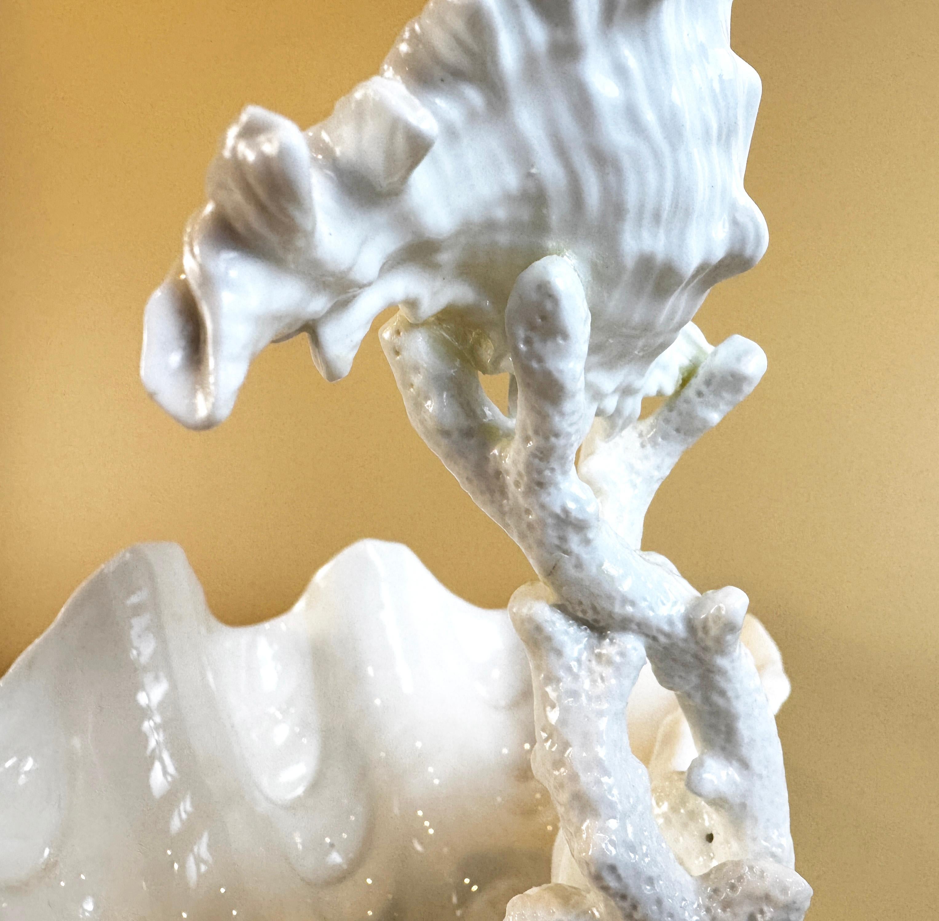 Wedgwood Two Tier Shell & Coral Centerpiece, Early 20th Century For Sale 3