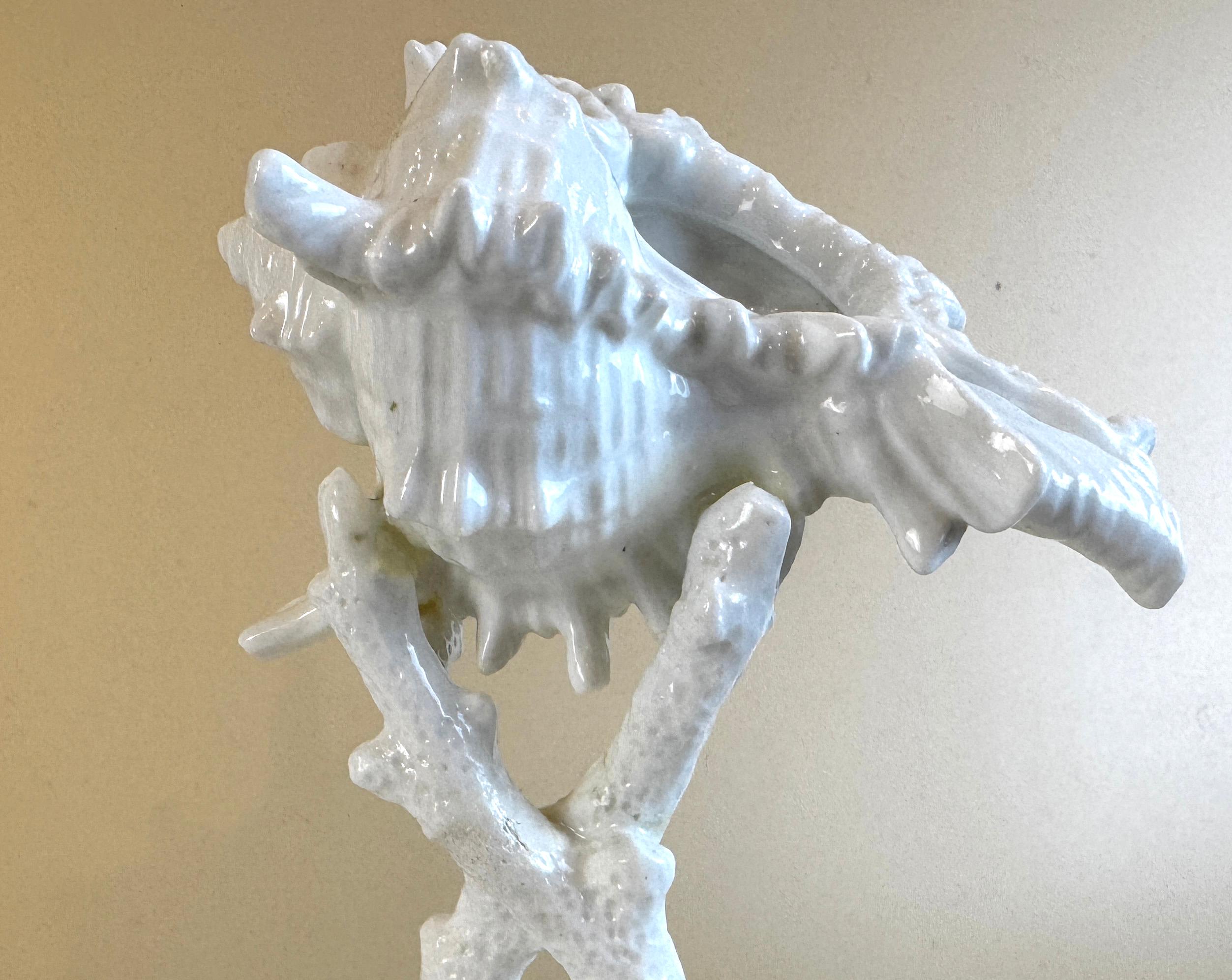 Wedgwood Two Tier Shell & Coral Centerpiece, Early 20th Century For Sale 4