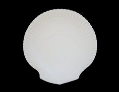 WEDGWOOD - Vintage Nautilus Shell Shape Platter - Satin Cream - U.K. - C. 1960's