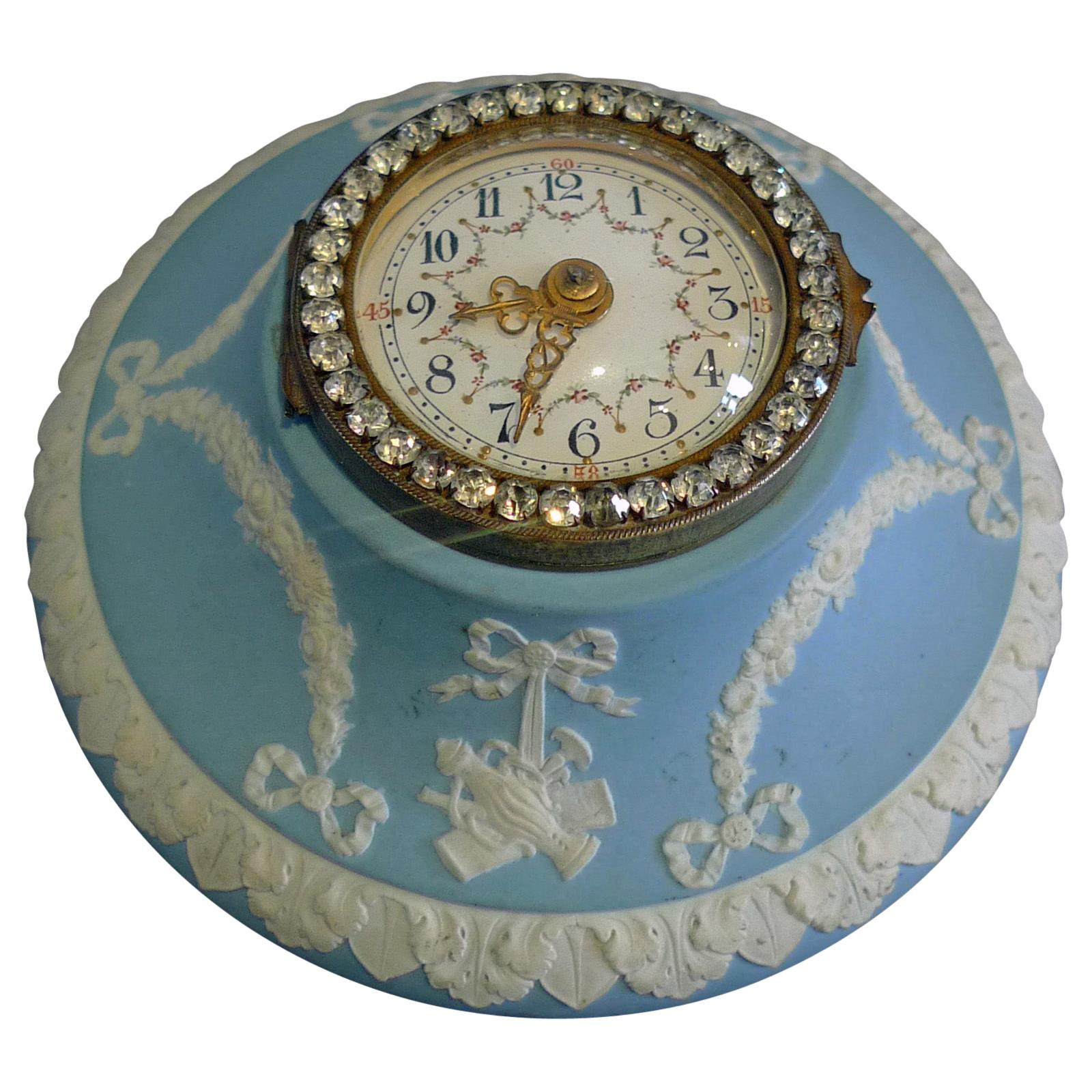 Wedgwood Wall Clock with Brilliants For Sale