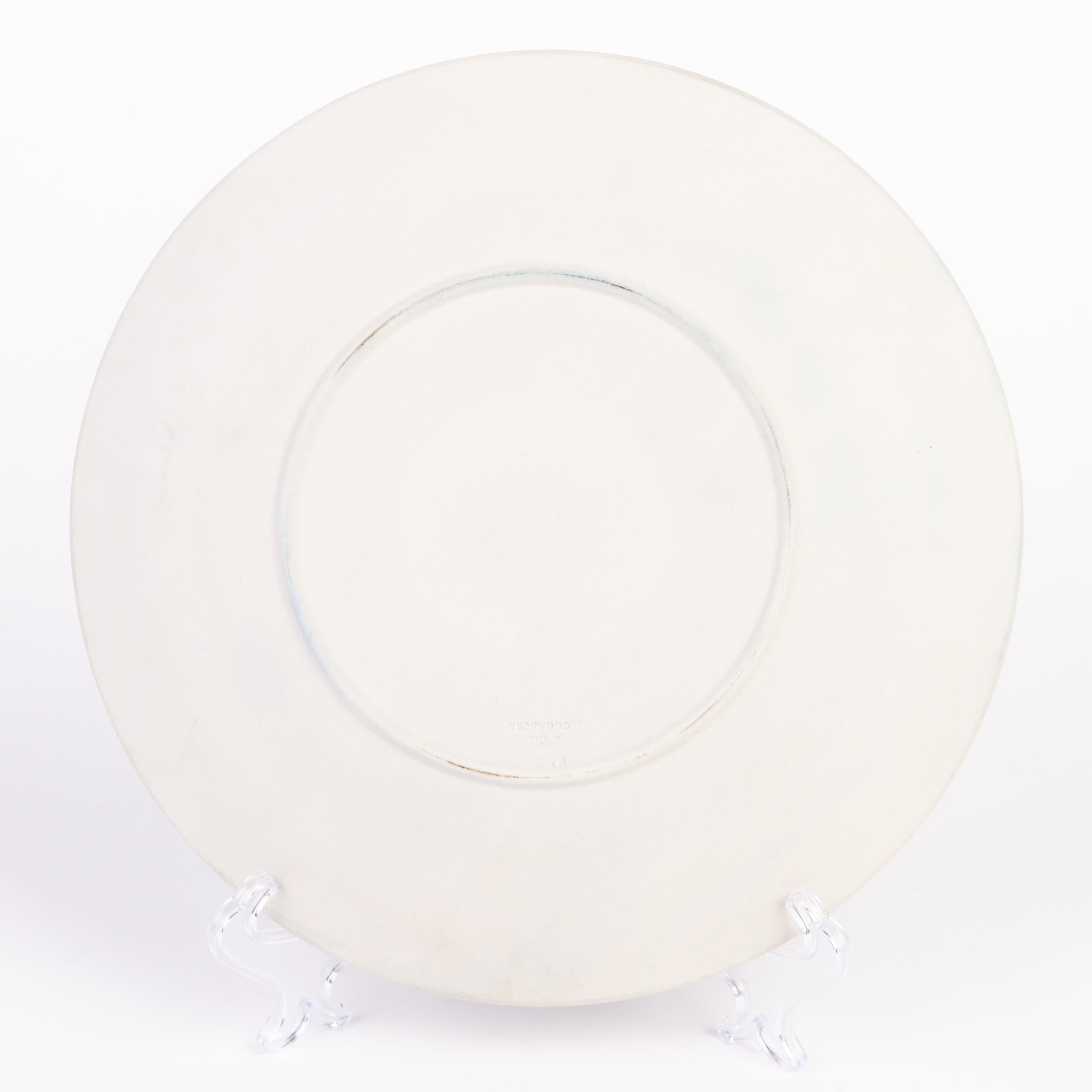 20th Century Wedgwood White Jasperware Putti Plate  For Sale