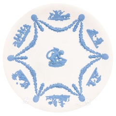 Wedgwood White Jasperware Putti Plate 
