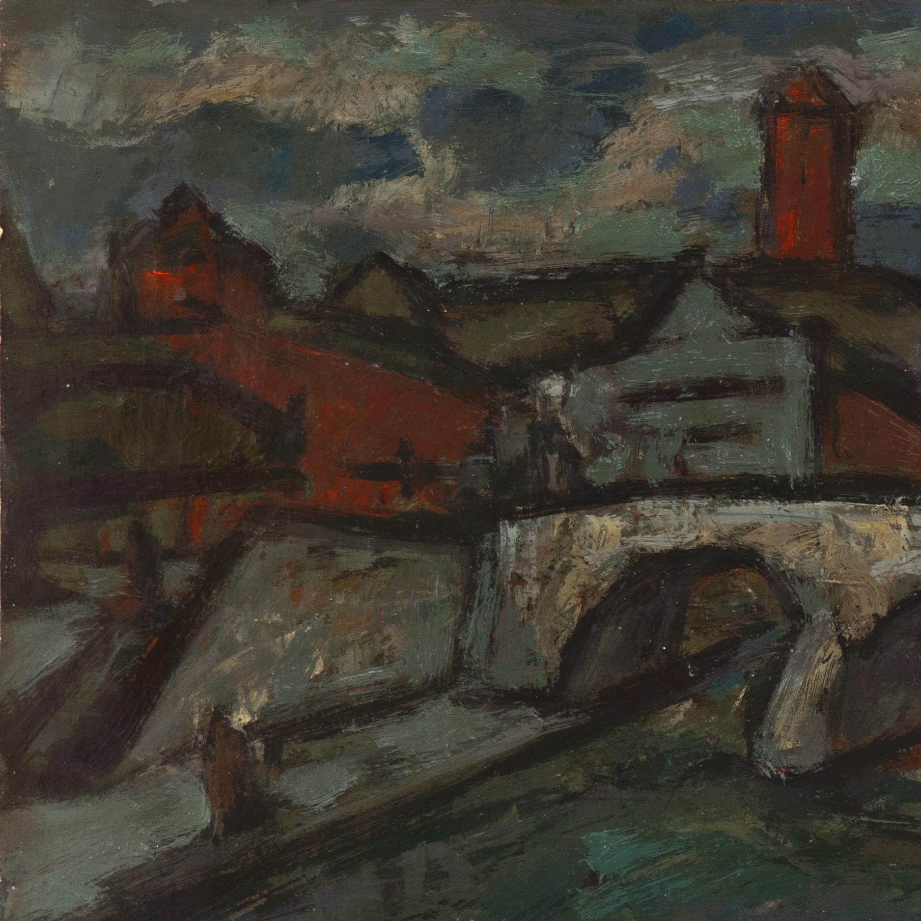 'Tuscan Landscape', California Fauve, Paris, De Young & Oakland Museums, SFAA For Sale 1