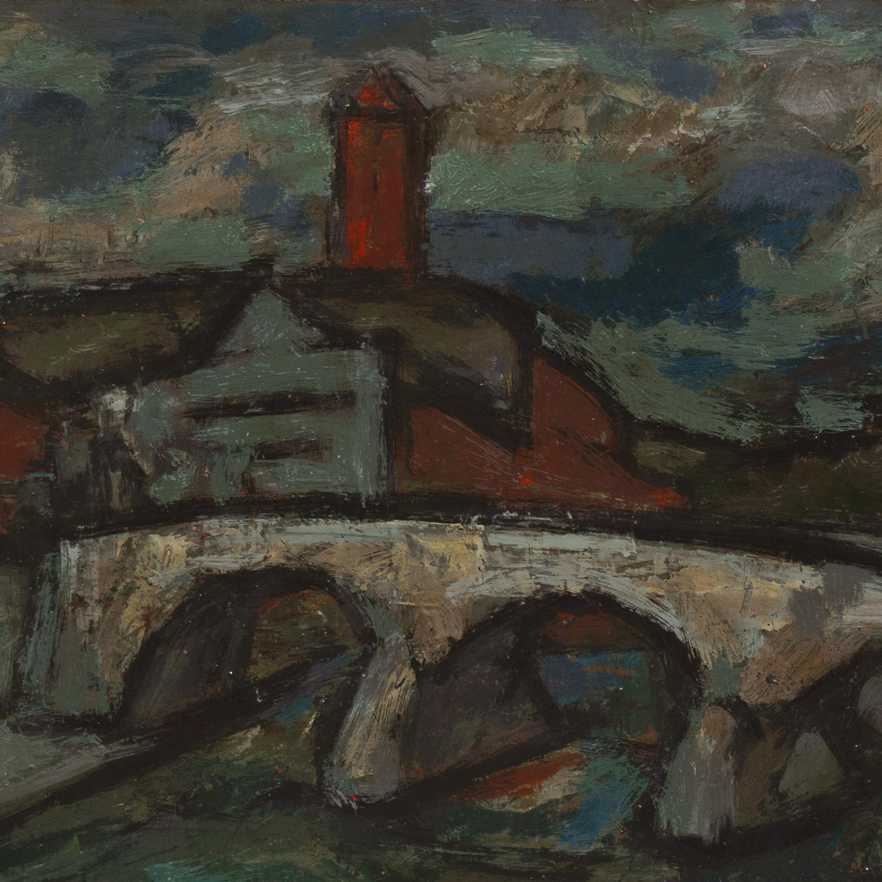 'Tuscan Landscape', California Fauve, Paris, De Young & Oakland Museums, SFAA For Sale 2