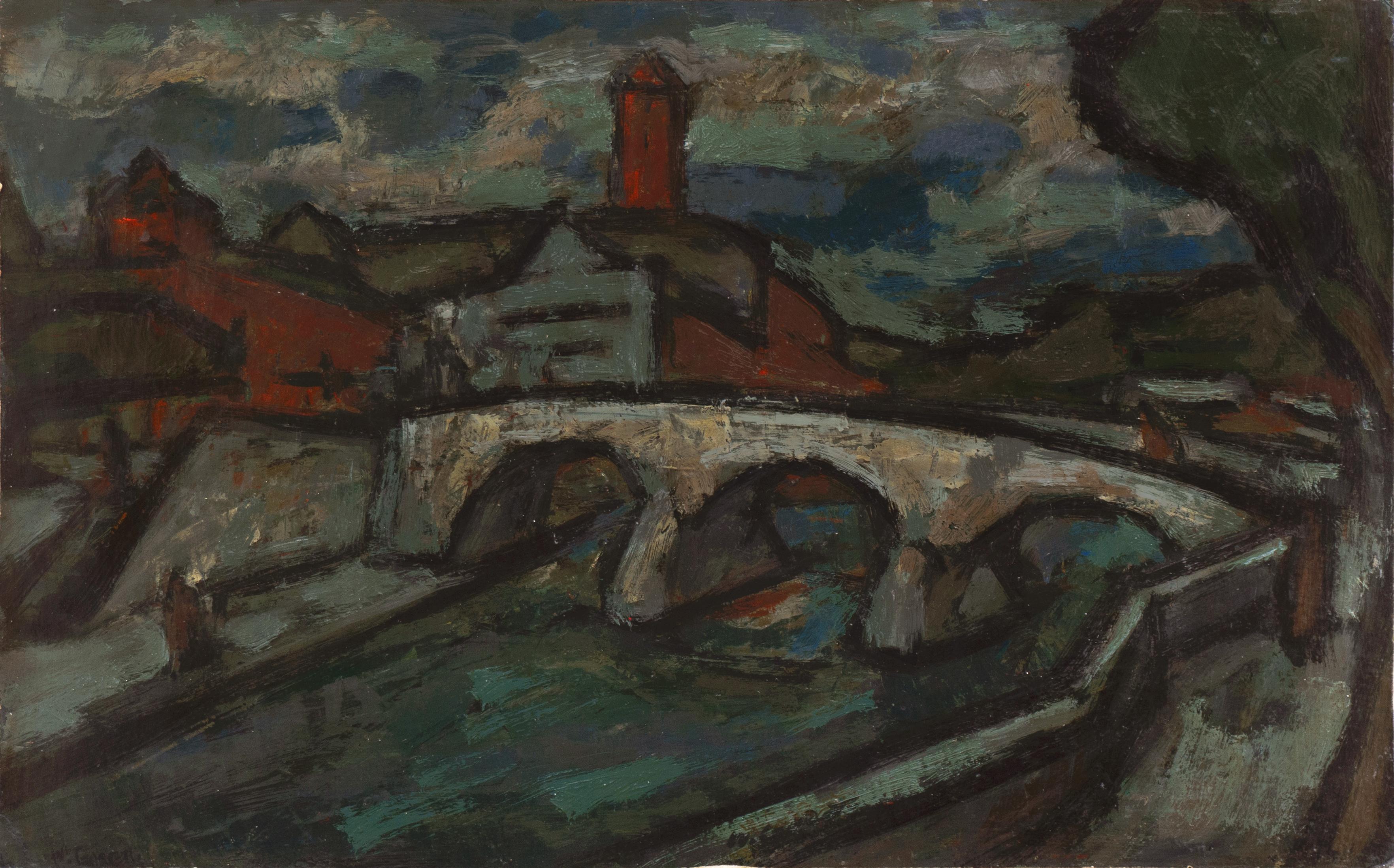 'Tuscan Landscape', California Fauve, Paris, De Young & Oakland Museums, SFAA