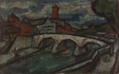 'Tuscan Landscape', California Fauve, Paris, De Young & Oakland Museums, SFAA
