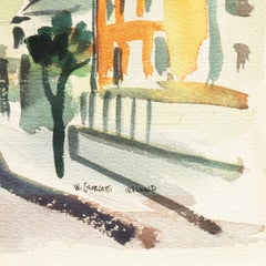 Irish Village Scene  (Post-Impressionism, Ireland, Landscape, California, Fauve)