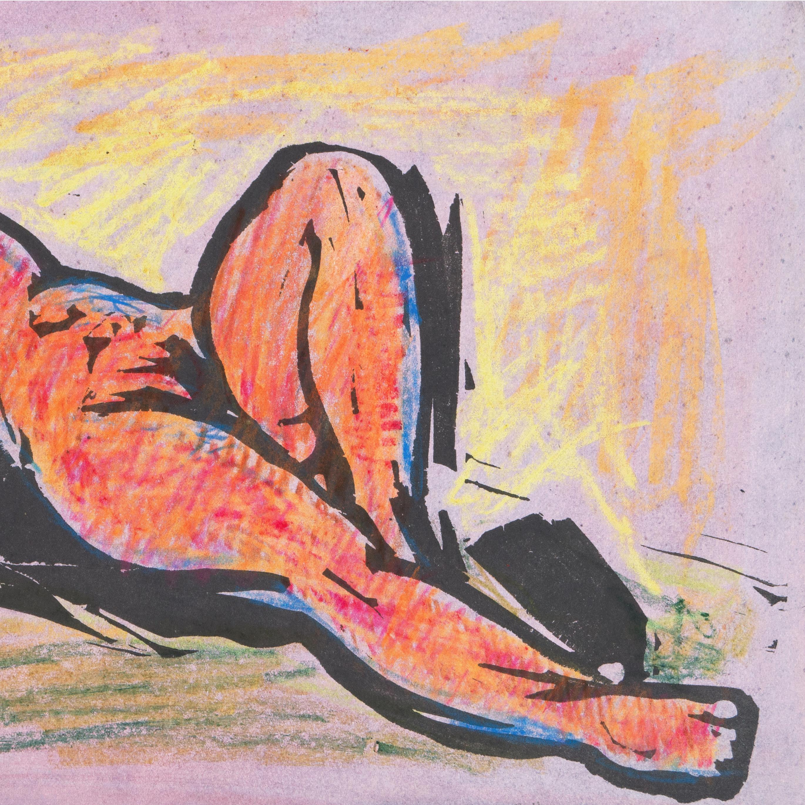 'Reclining Nude', California Post-Impressionist, de Young Museum, Fauve For Sale 1