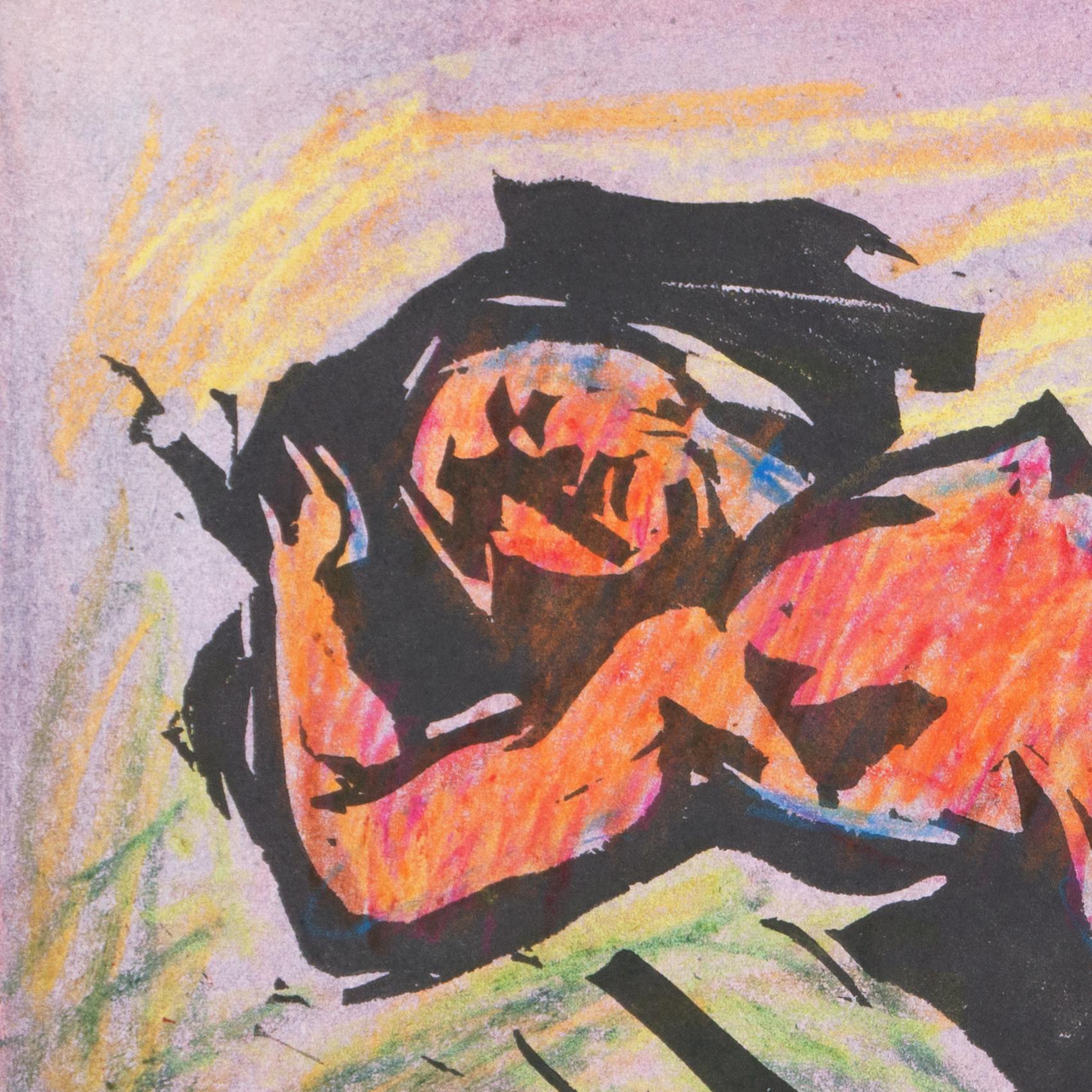 'Reclining Nude', California Post-Impressionist, de Young Museum, Fauve For Sale 2