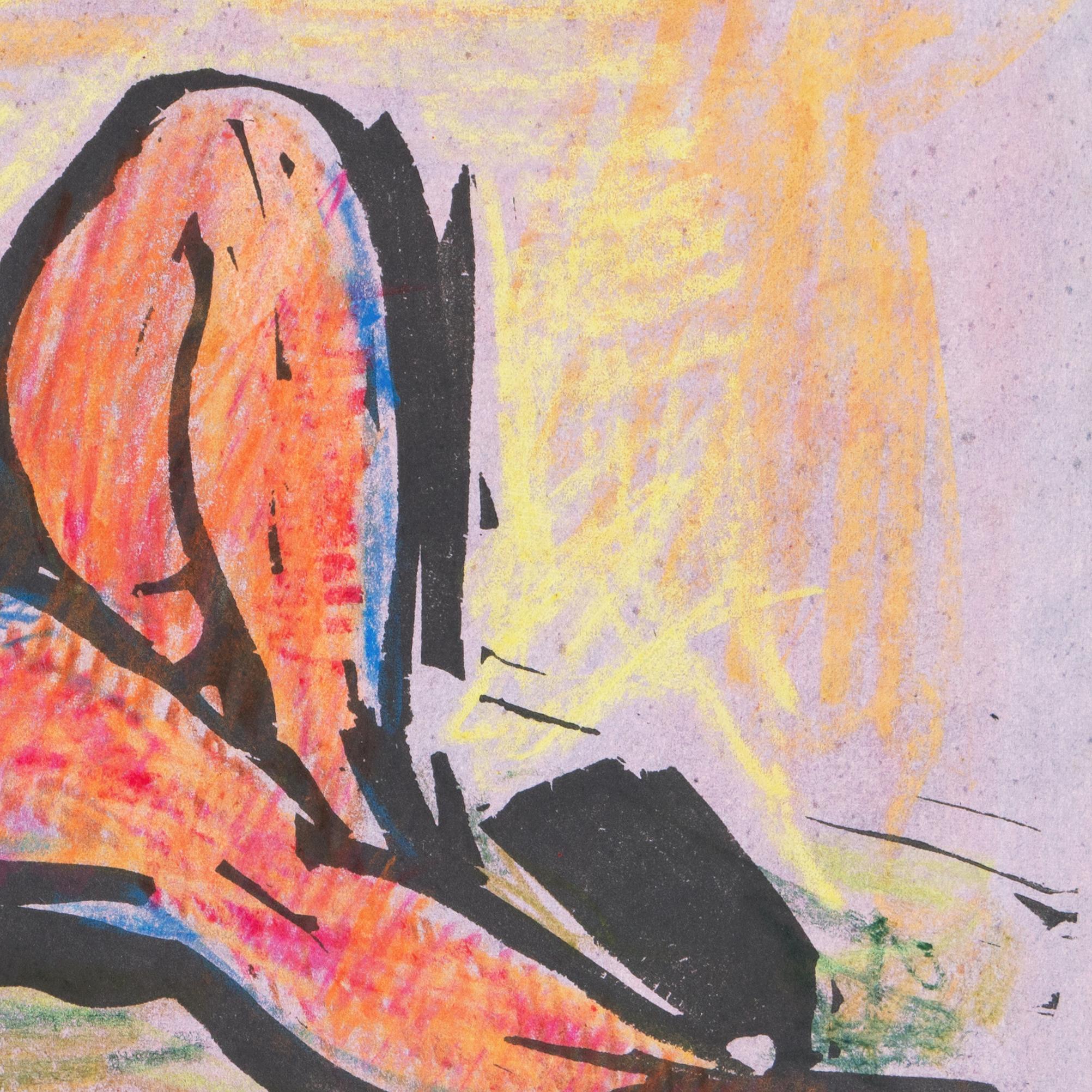 'Reclining Nude', California Post-Impressionist, de Young Museum, Fauve For Sale 3