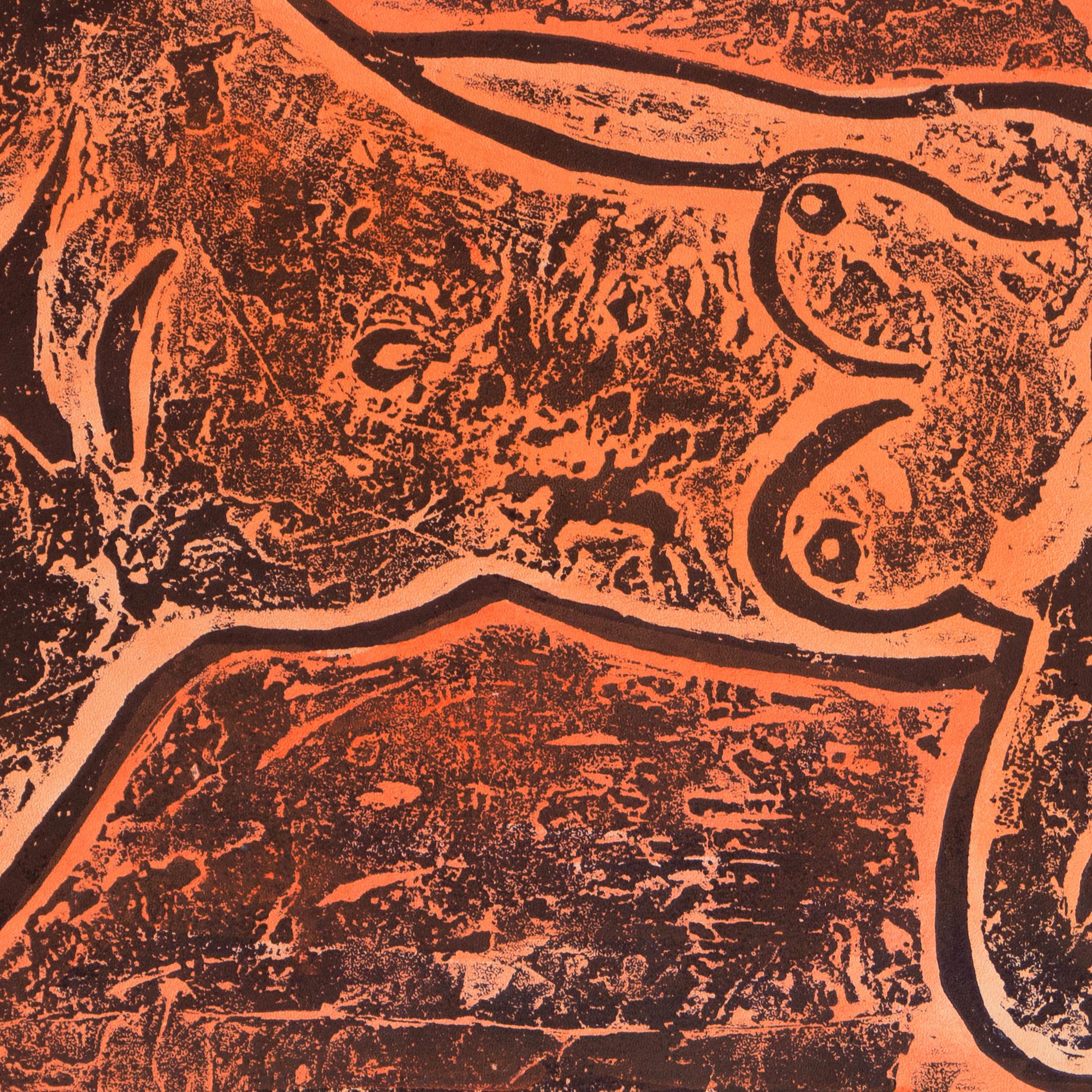 'Reclining Nude in Coral', California Fauve, San Francisco Museum of Fine Arts For Sale 1