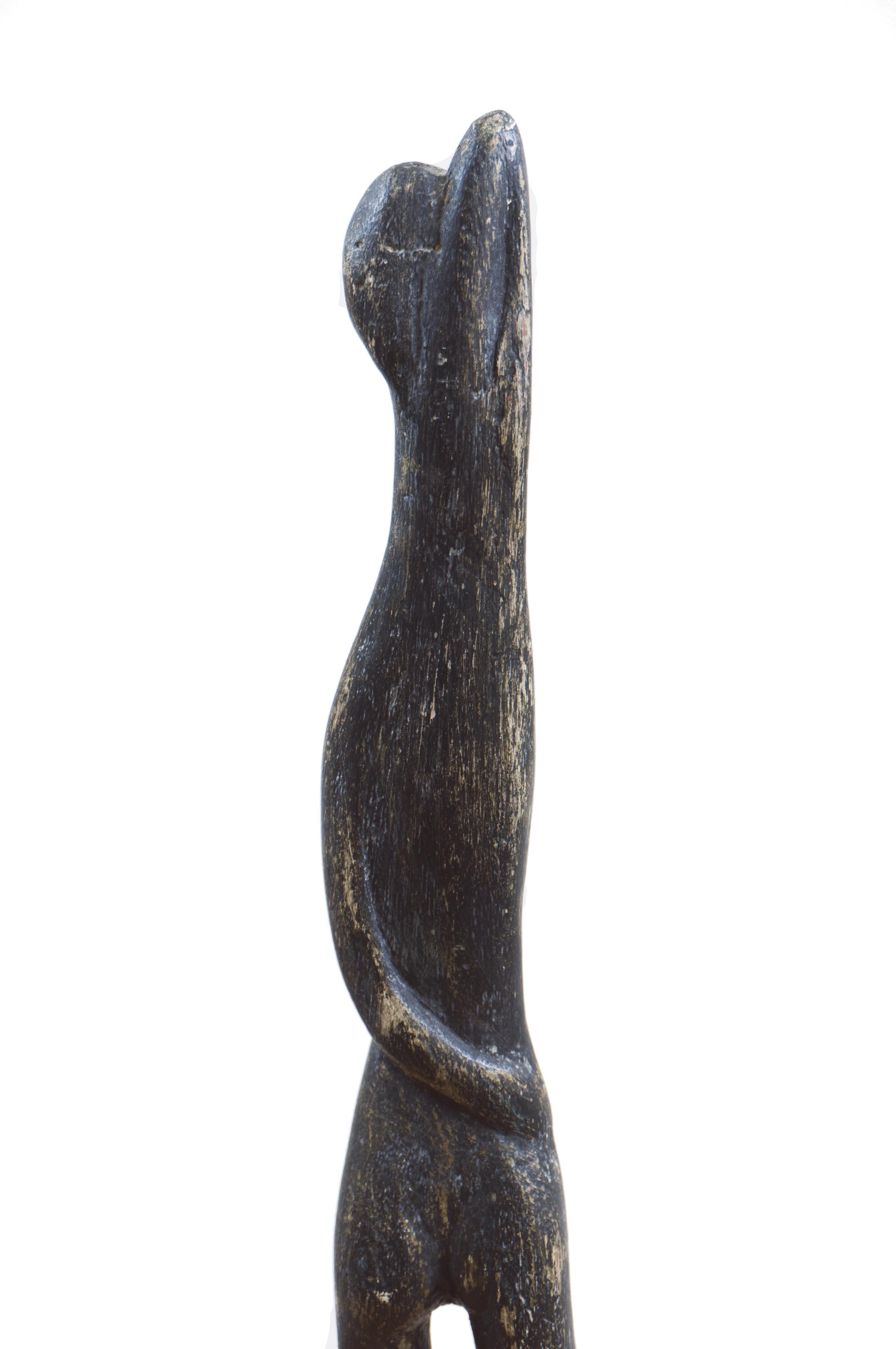  « Femme debout », sculpture moderniste, région de la baie de San Francisco, de Young Museum - Moderne Sculpture par Wedo Georgetti