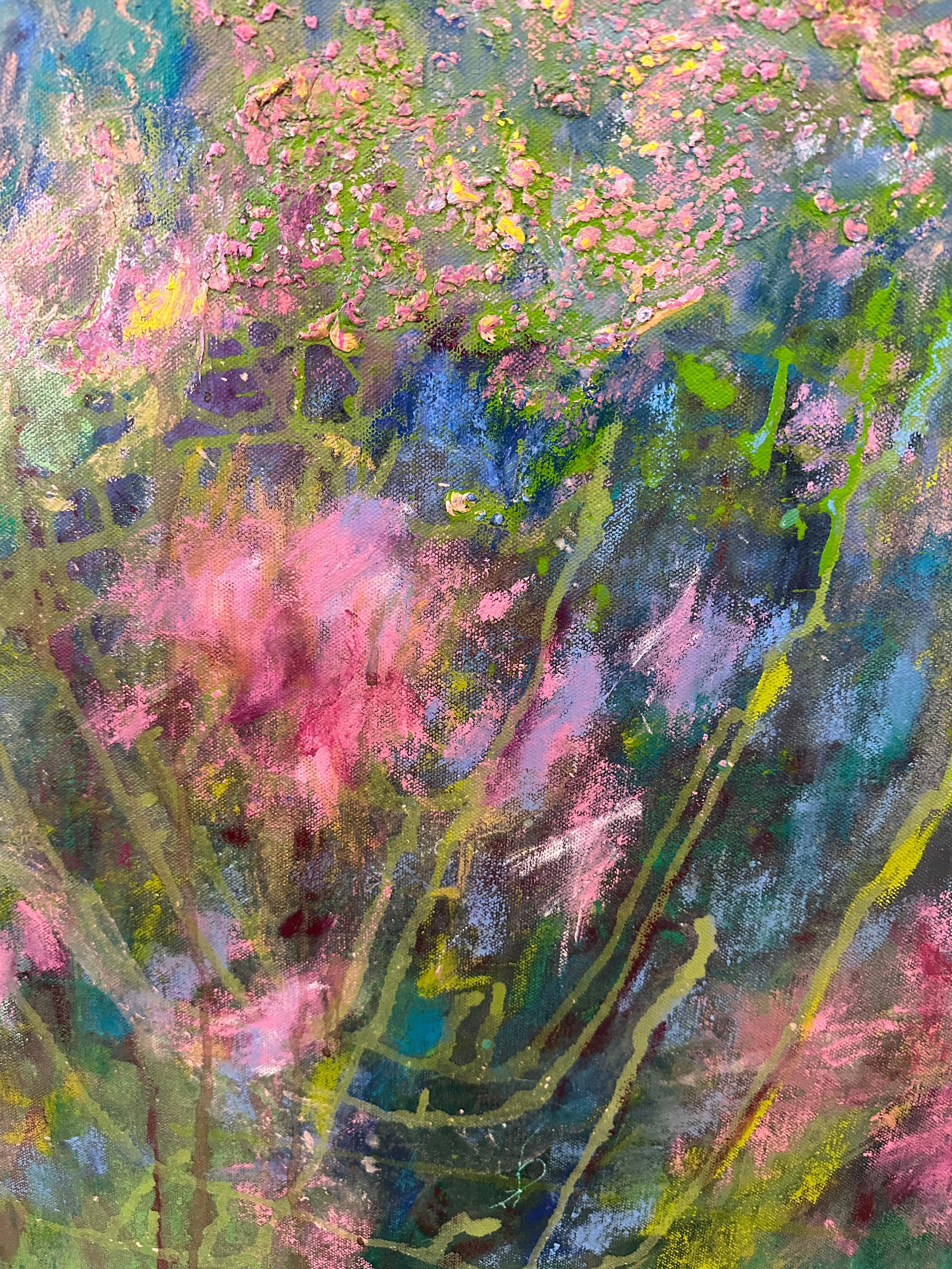 Paisaje de primavera: Onagra 5.24 - Painting de Weeda Hamdan