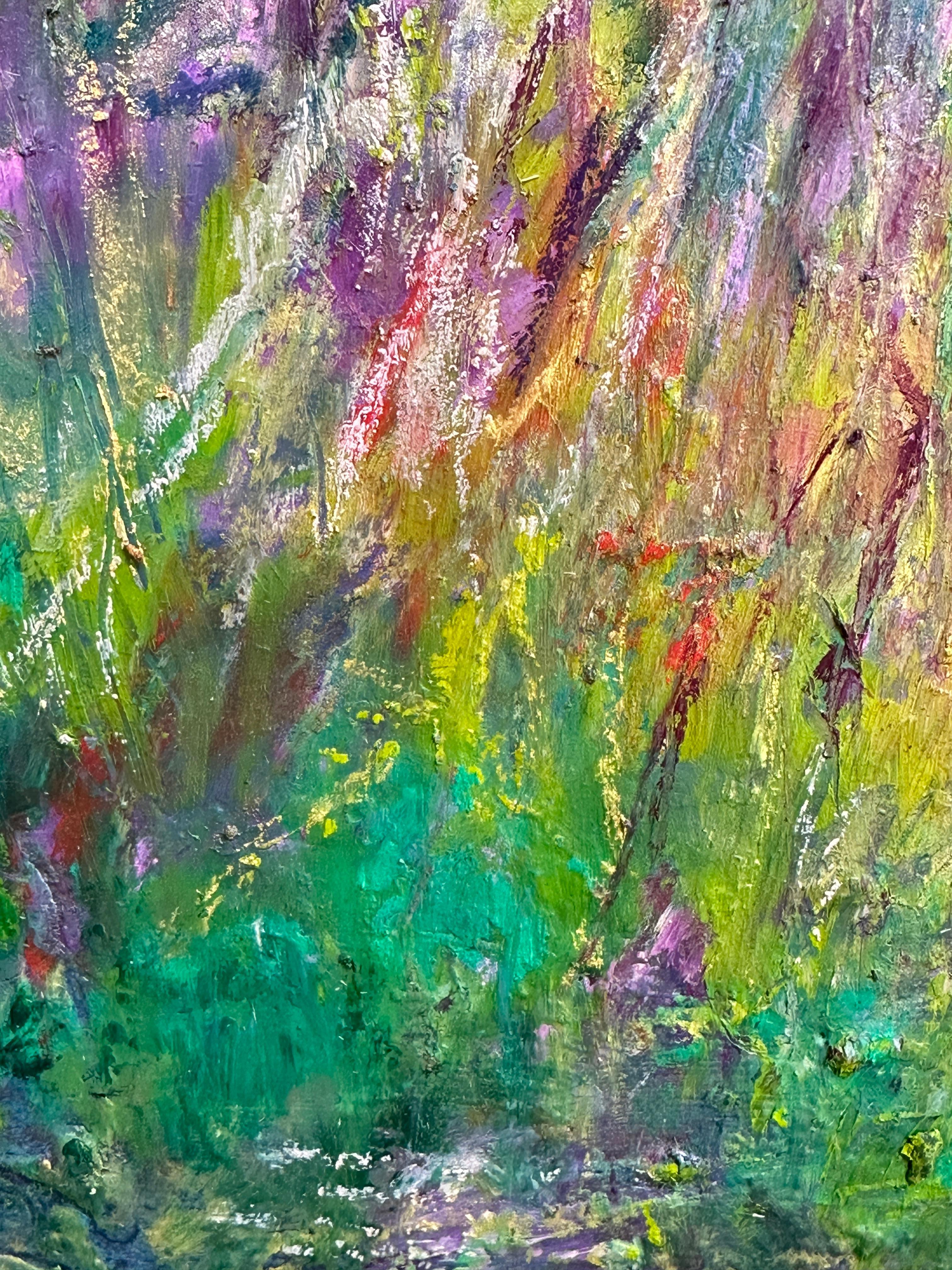 Fiori di primavera paesaggio: Campo di primule della sera in vendita 12