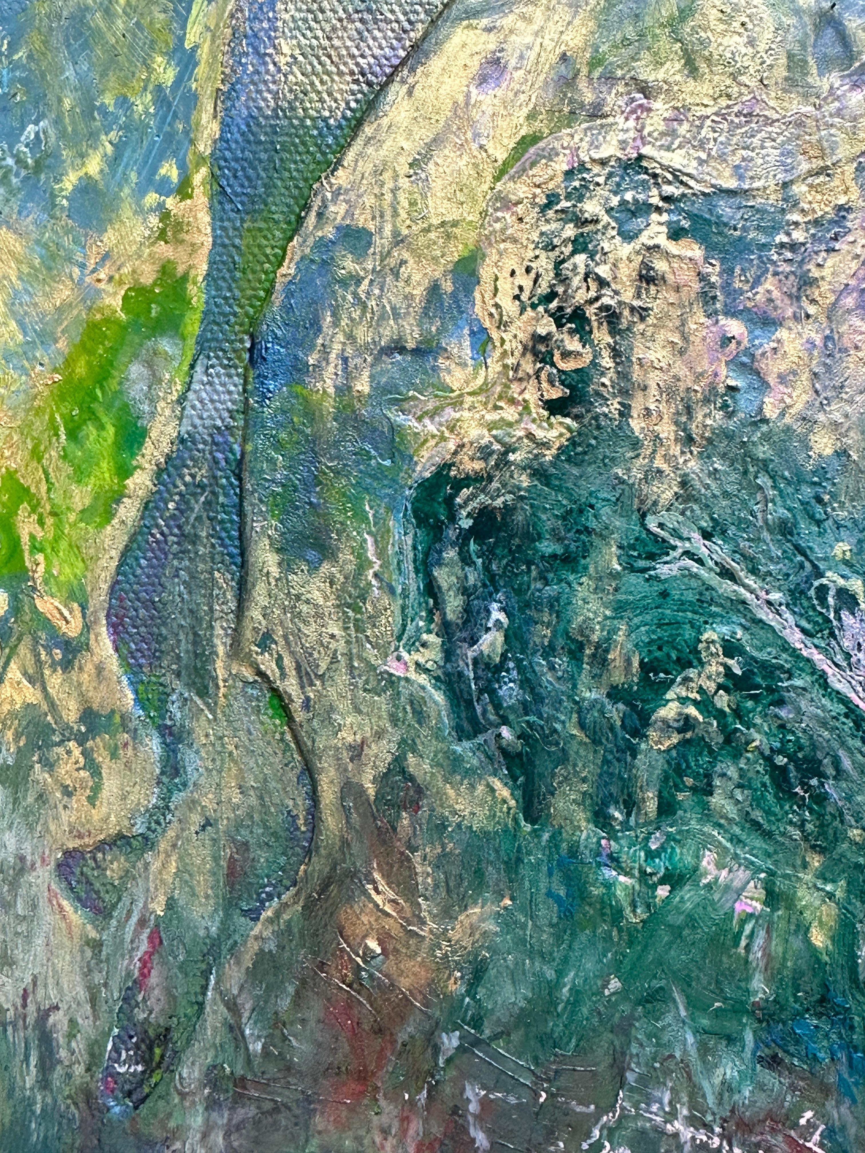Fiori di primavera paesaggio: Campo di primule della sera in vendita 3