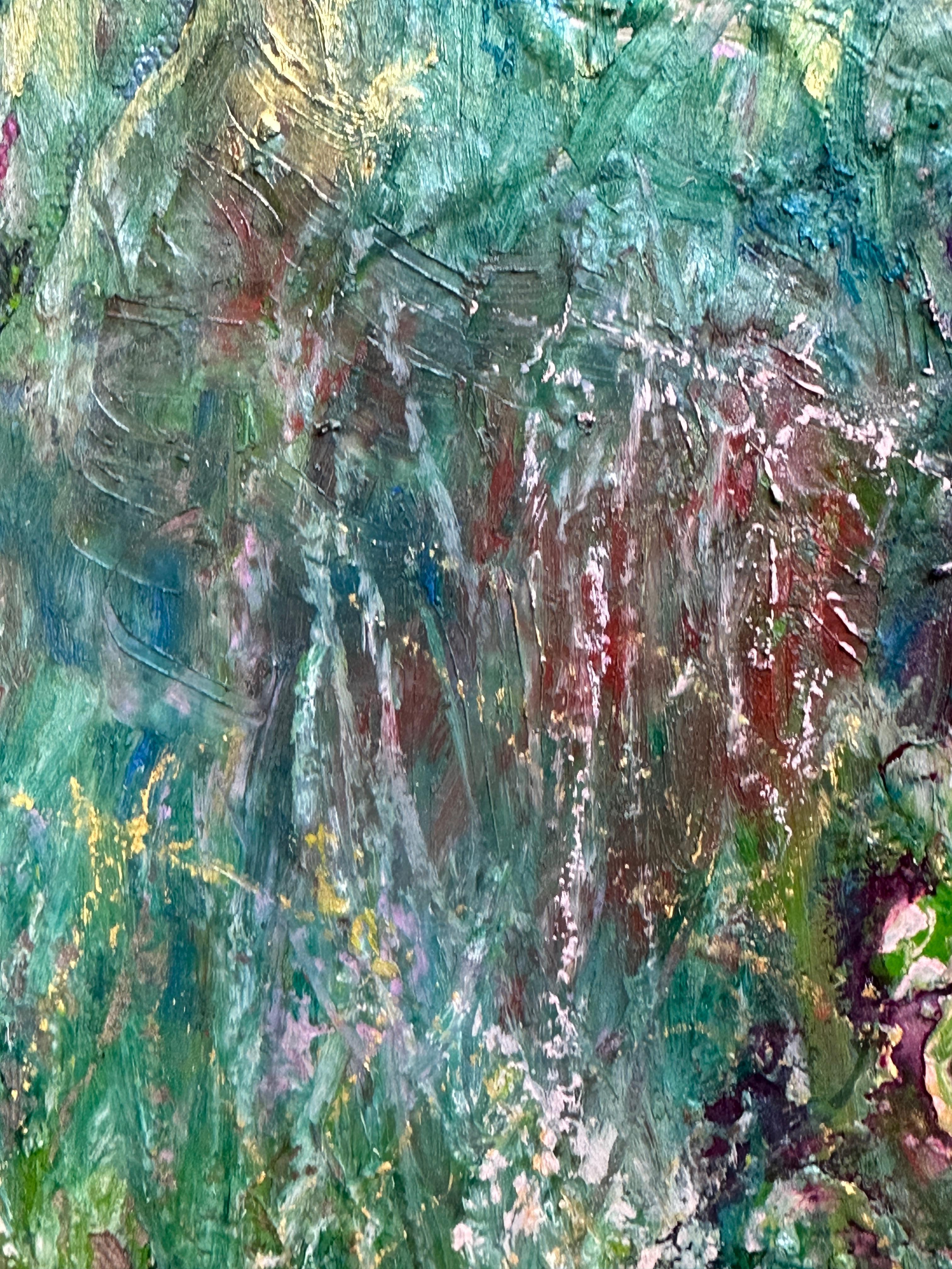 Fiori di primavera paesaggio: Campo di primule della sera in vendita 4