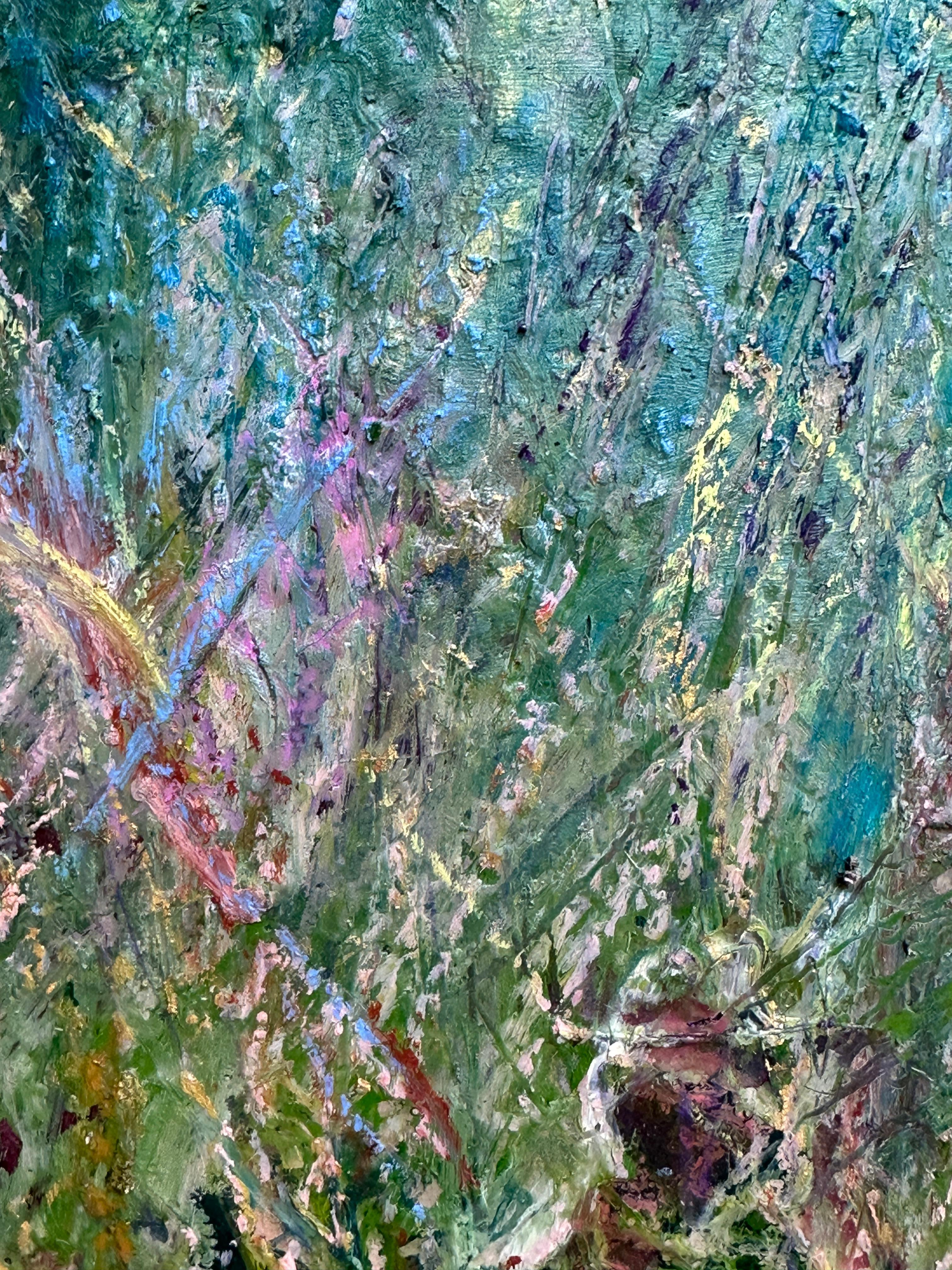 Fiori di primavera paesaggio: Campo di primule della sera in vendita 6
