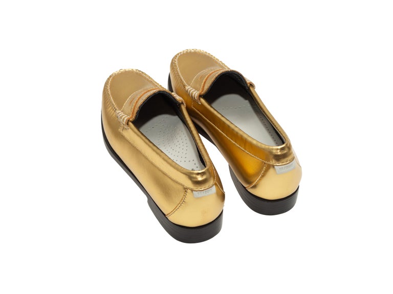 gold weejuns