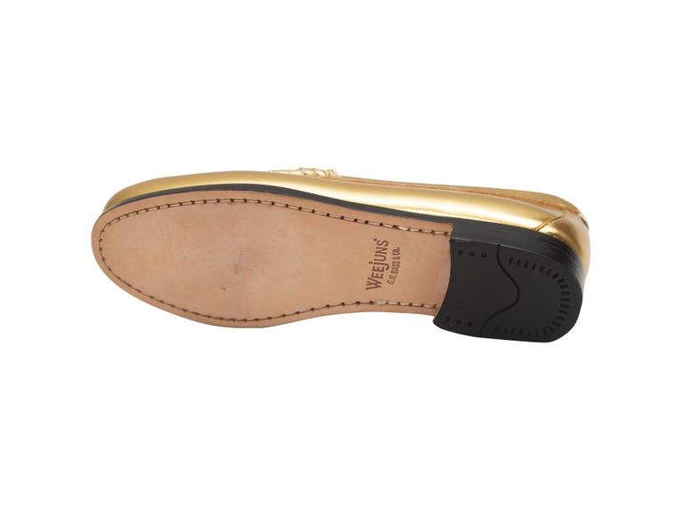 gold weejuns