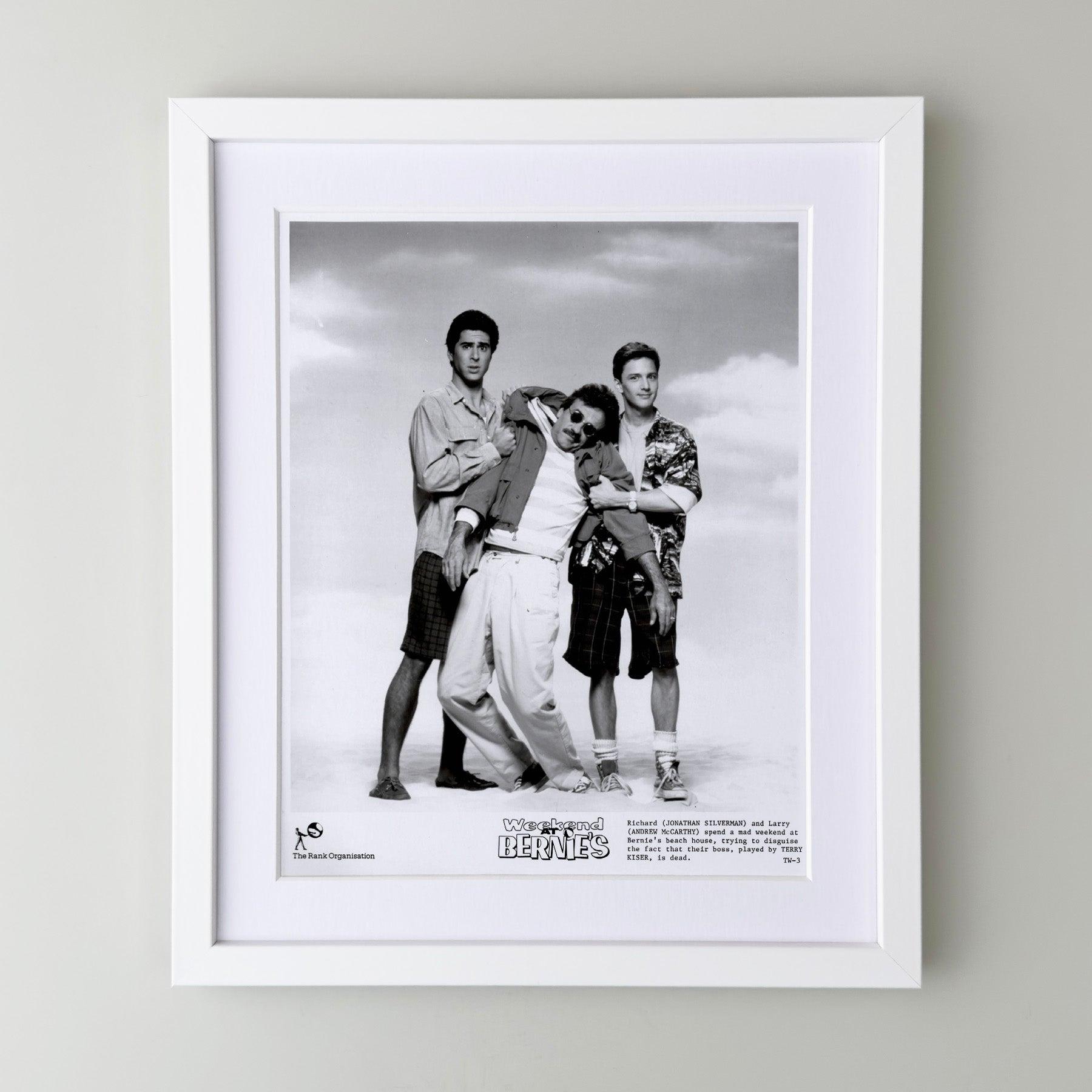 Weekend at Bernies 1989 Werbefilm Film Pressebild Gerahmt (amerikanisch) im Angebot