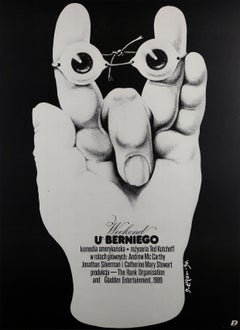 Vintage Weekend At Bernie's 1990 Polish Film Poster, Jakub Erol