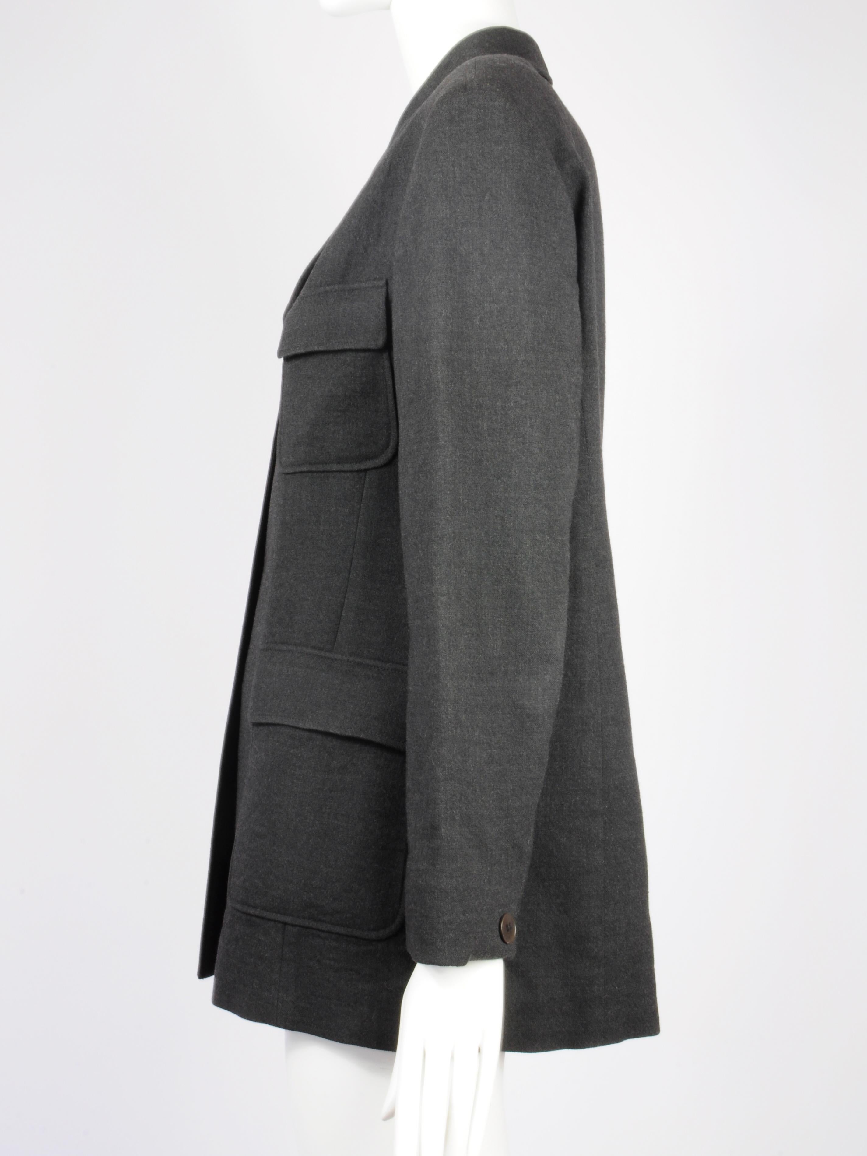 Weekend by Max Mara Single Breasted Blazer with Safari Pockets 1990s For Sale 2