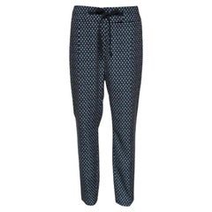 Weekend Max Mara Pantaloni affusolati in crepe con stampa a pois neri M. I.