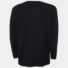 Weekend Max Mara Black Knit Button Front Cardigan S