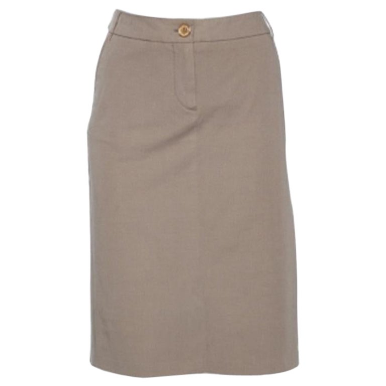 Weekend Max Mara Ecru Cotton Skirt L