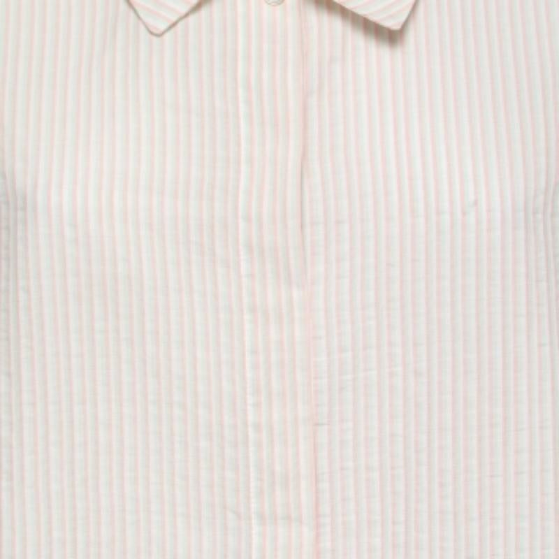 Grigio Weekend Max Mara White Camicia a righe in cotone con bottoni sul davanti S.S. White in vendita
