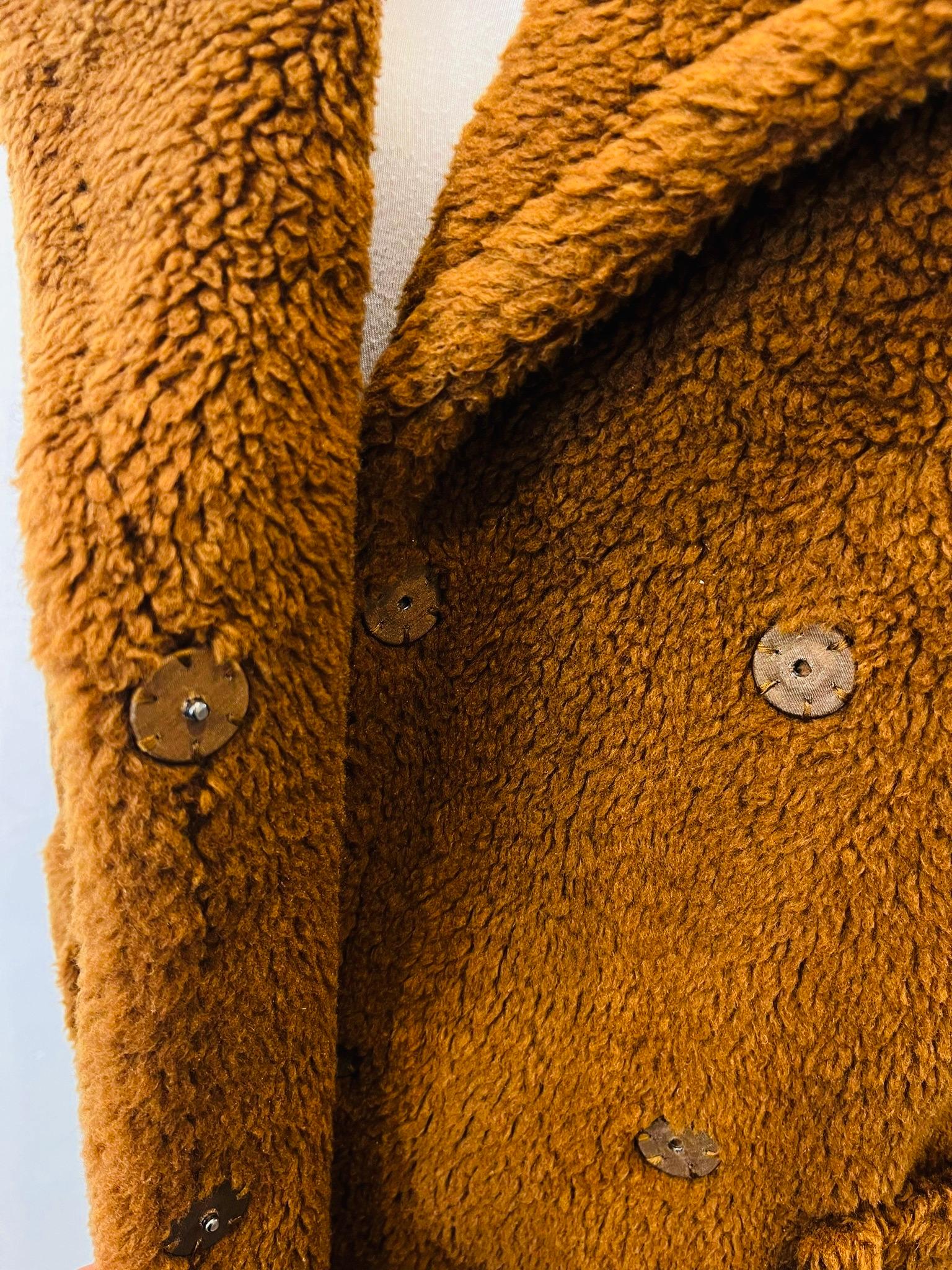 Women's Weekend Max Mara Wool Blend Teddy Coat For Sale