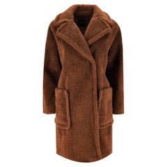 Weekend Max Mara Wool Blend Teddy Coat