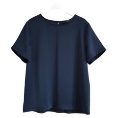 Weekend MaxMara - Top en jersey et satin marine