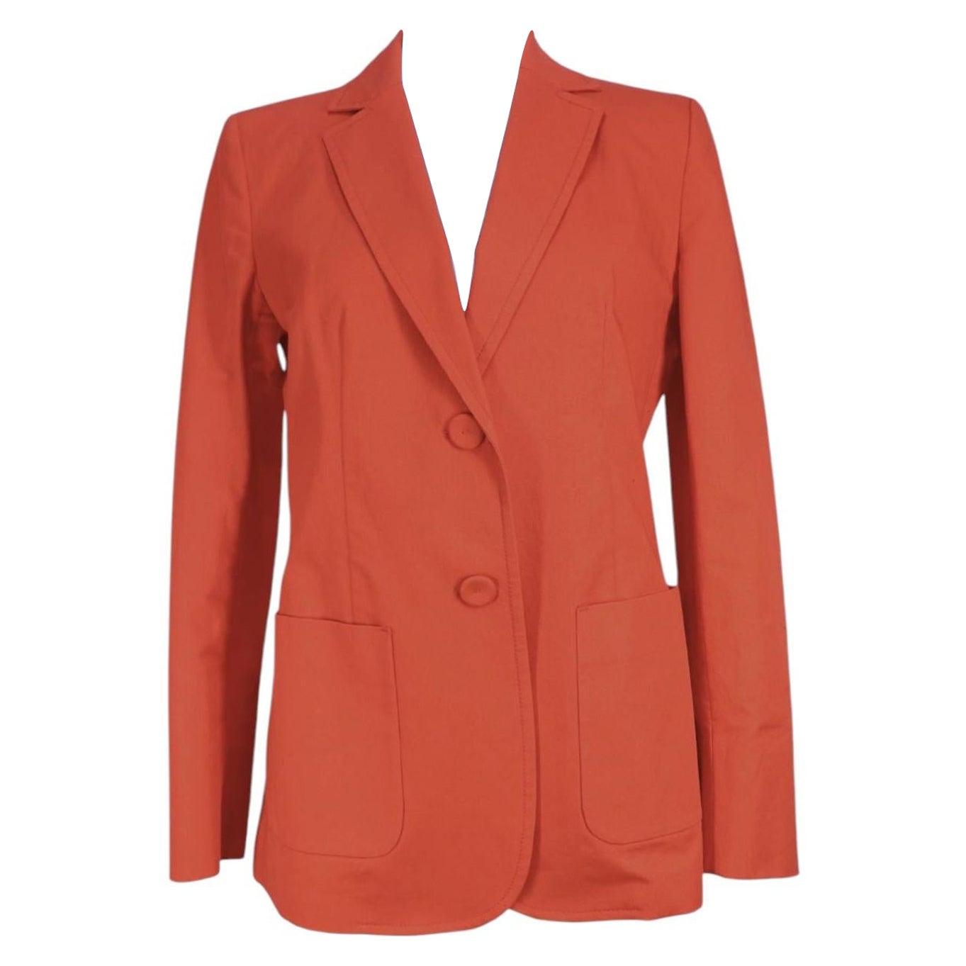 Pre-owned Max Mara Weekend Maxmara Orange Tailored Blazer - Us 8 / Eu 40