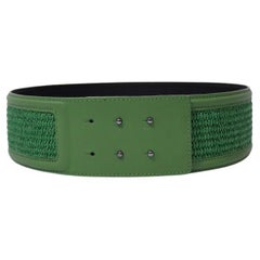 Weekend MaxMara Wide Green Belt - EU 38