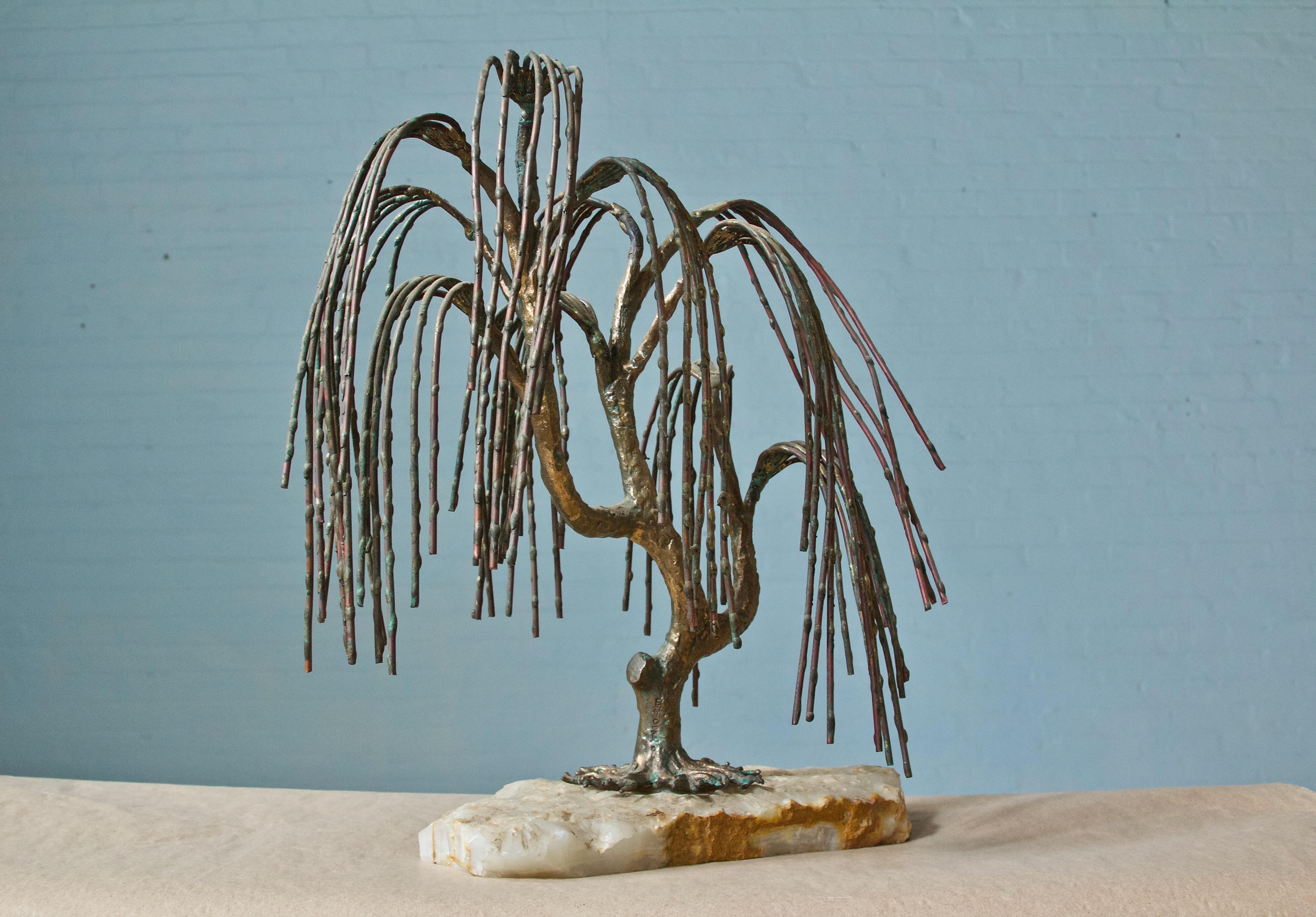 Mid-Century Modern Weeping Willow Sculpture by Brian Bijan For Sale