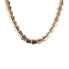Wefferling Berry Art Deco Rose Green Gold Necklace
