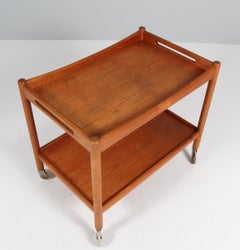 Carro de bar / mesa de servicio Wegner, teca. Andreas Tuck, años 60