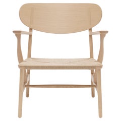 Wegner 'CH22' Chair in Oak White Oil & Natural Papercord for Carl Hansen & Son