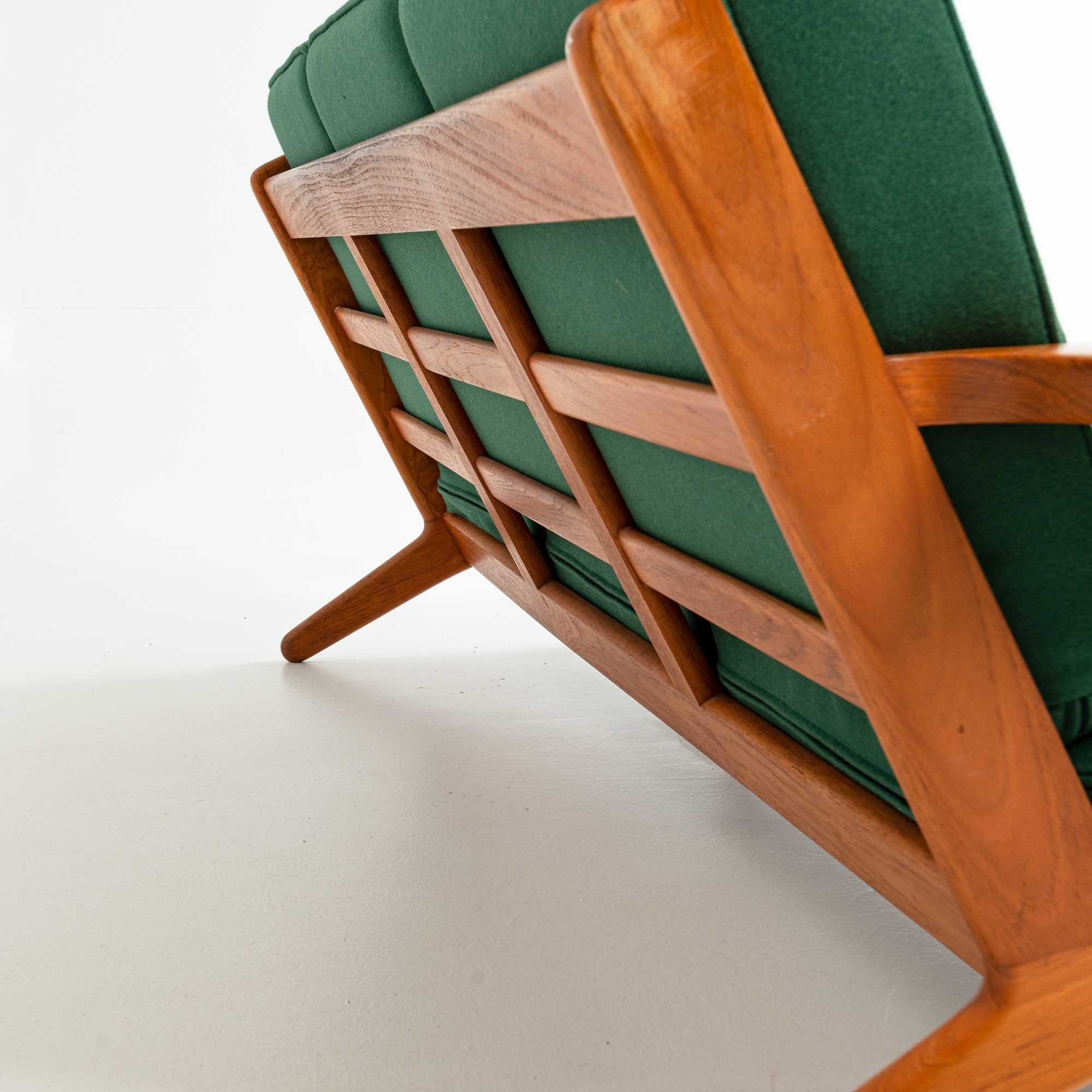 Mid-20th Century Wegner for Getama Three Seater Sofa in Teak, Model GE290
