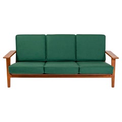 Wegner for Getama Three Seater Sofa in Teak, Model GE290