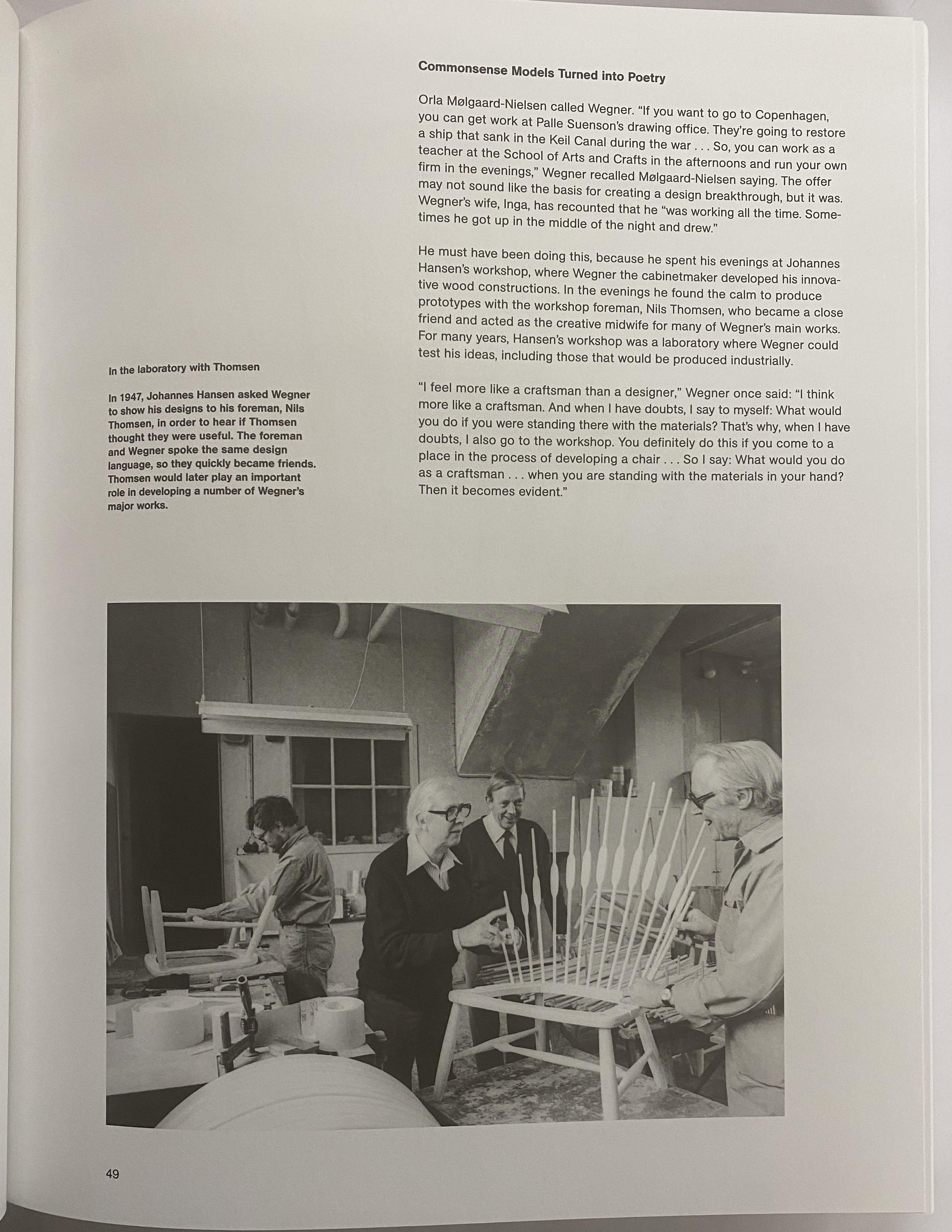Paper Wegner Just One Good Chair by Christian Holmsted Olesen (Book) For Sale
