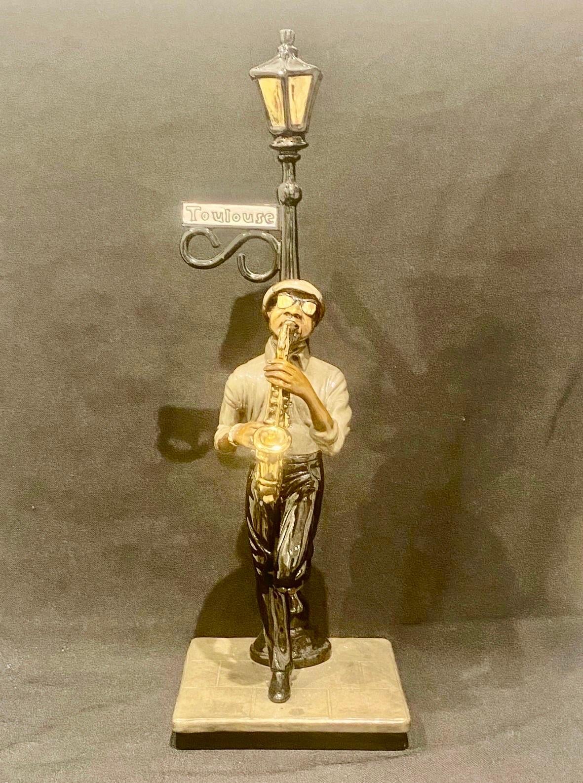 Paul Wegner (nato nel 1950, scultore americano) The Saxophone Player Ltd Edition 55/275 in vendita 6