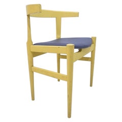 Wegner Prototype of Model CH21 in Original Yellow Painted Wood