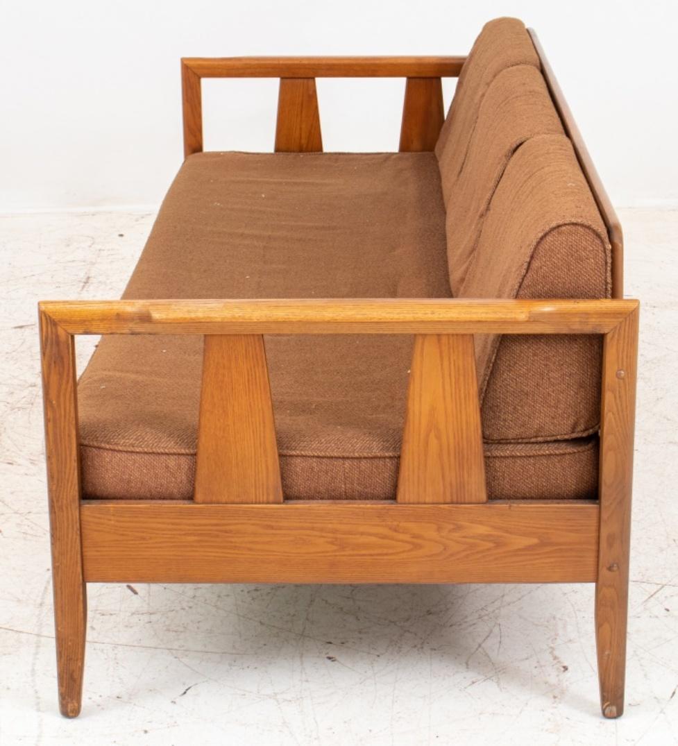 Wegner Style Danish Modern Oak Sofa 2