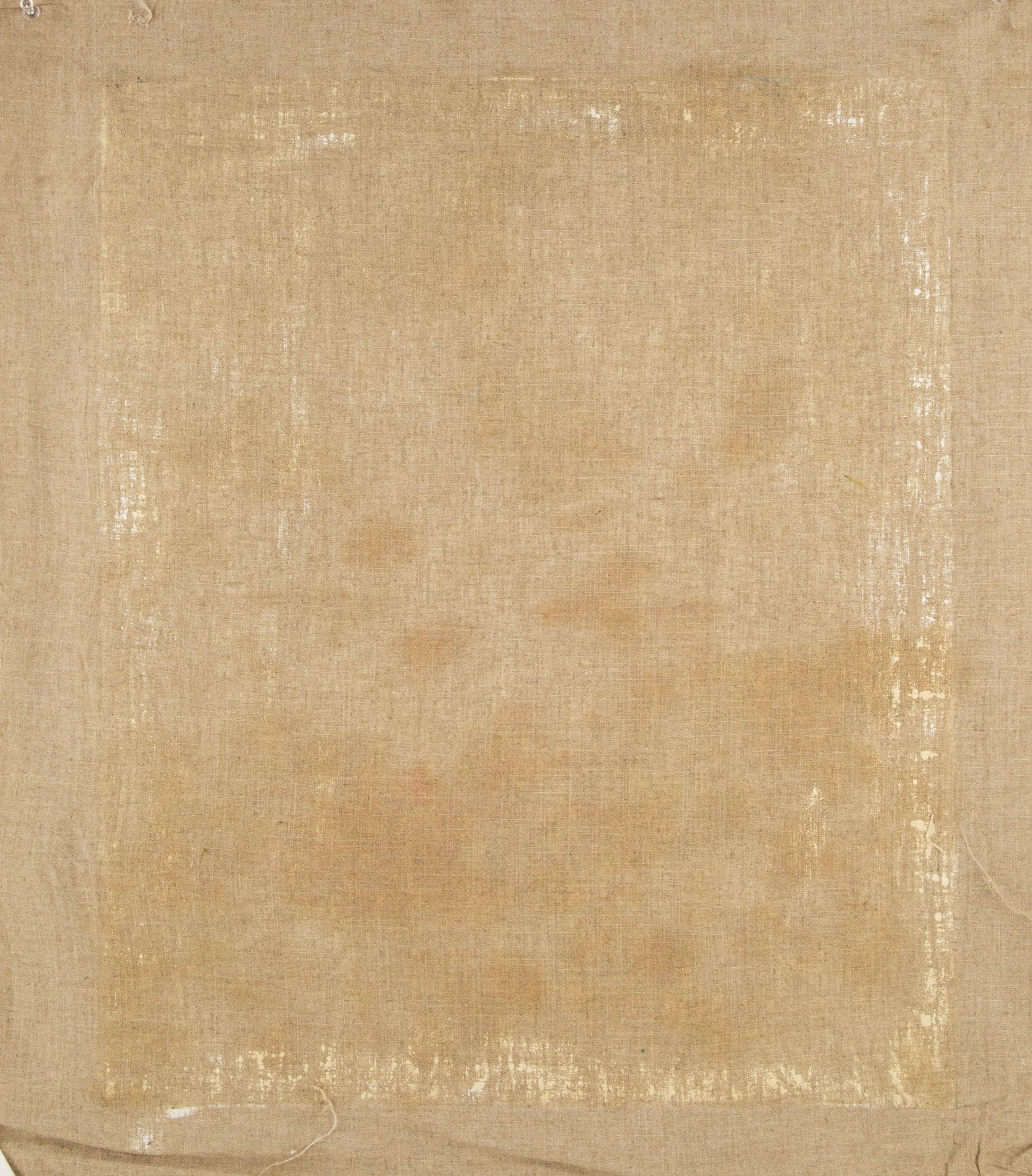 Wei Wang, geblümtes Original Ölgemälde auf Leinwand, Ölgemälde „Brunnen und Blumen, Serie I“, Wei Wang im Angebot 8