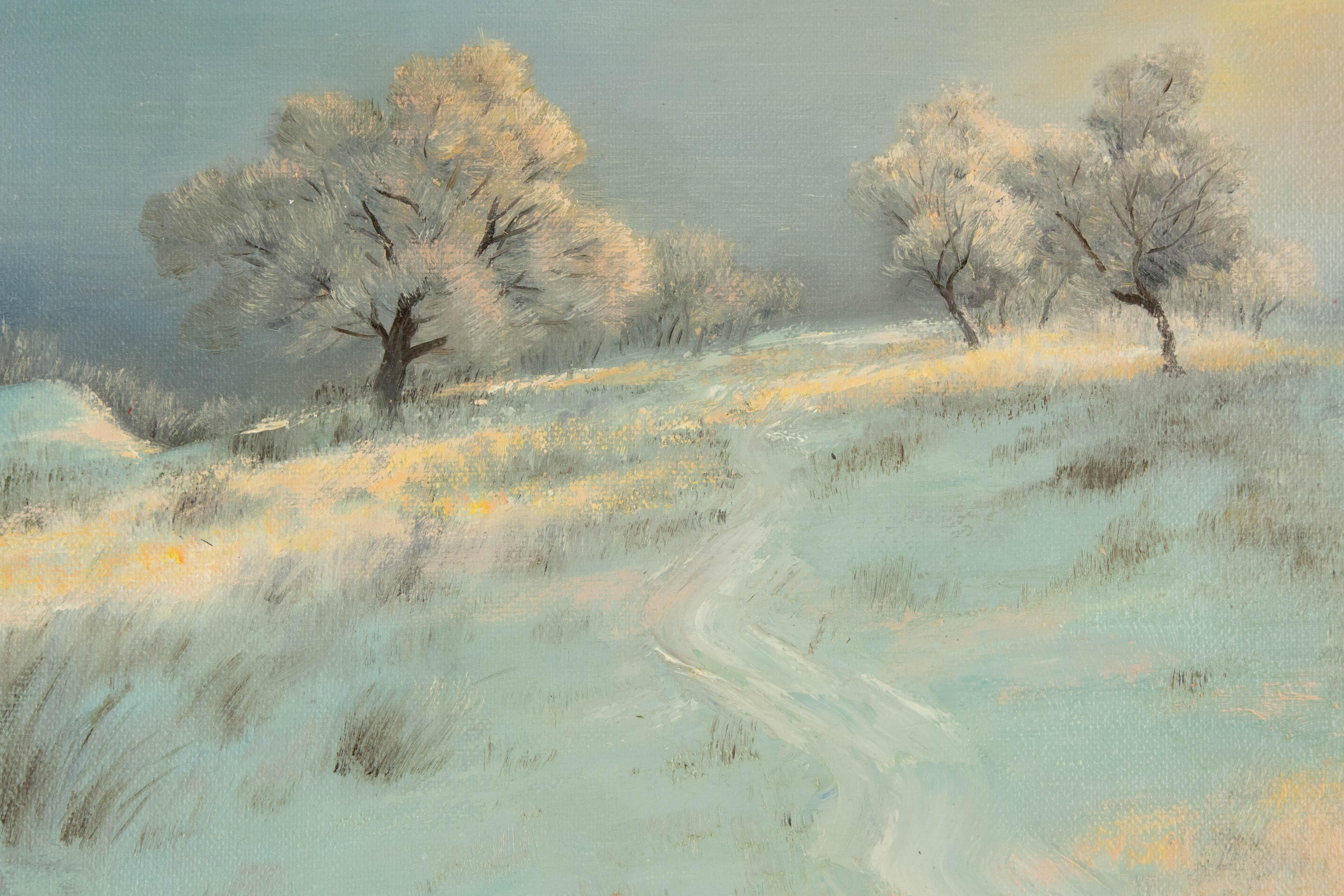 Wei Wang Landscape Original Oil On Canvas 