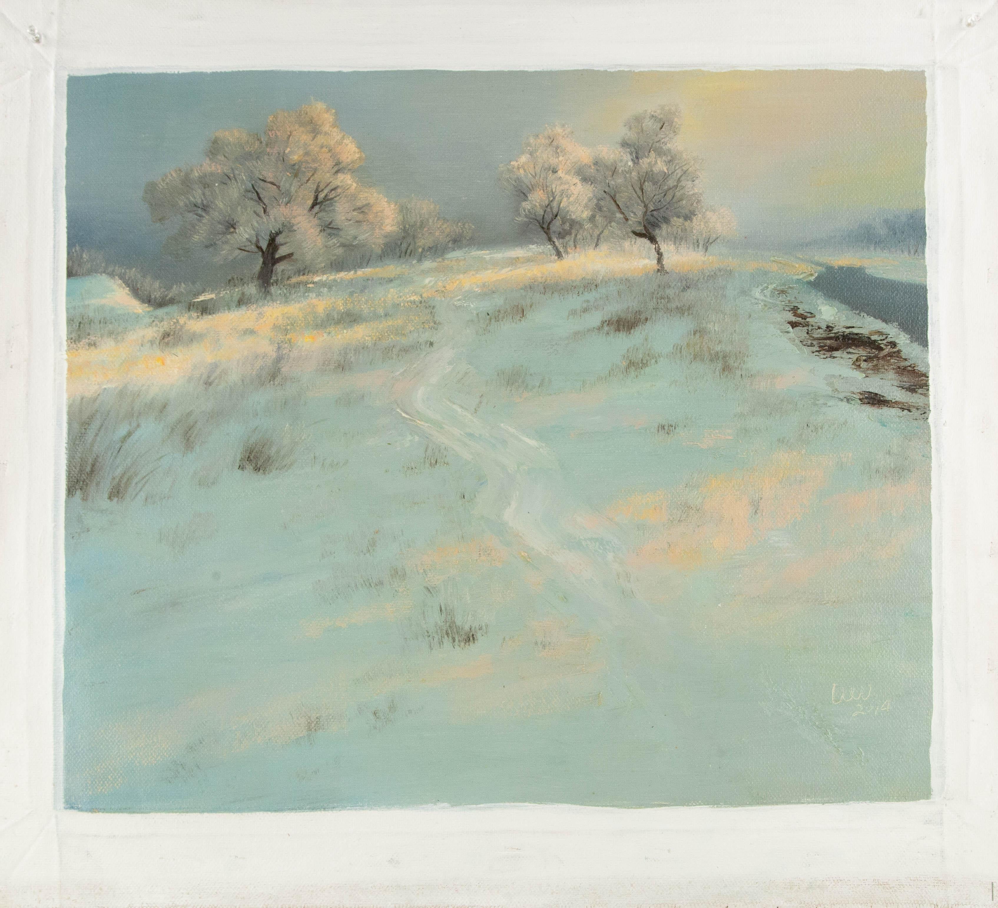 Wei Wang Landscape Original Oil On Canvas 